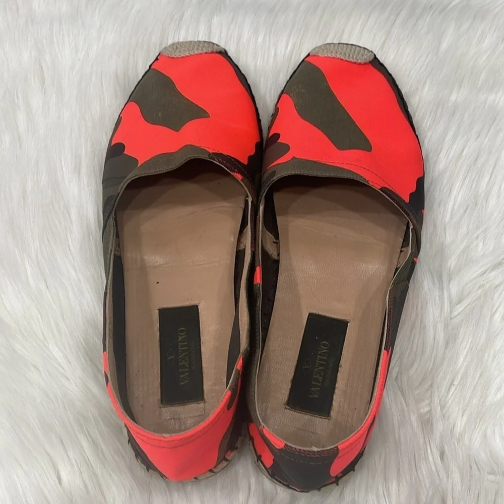 VALENTINO Neon Camo Espadrilles